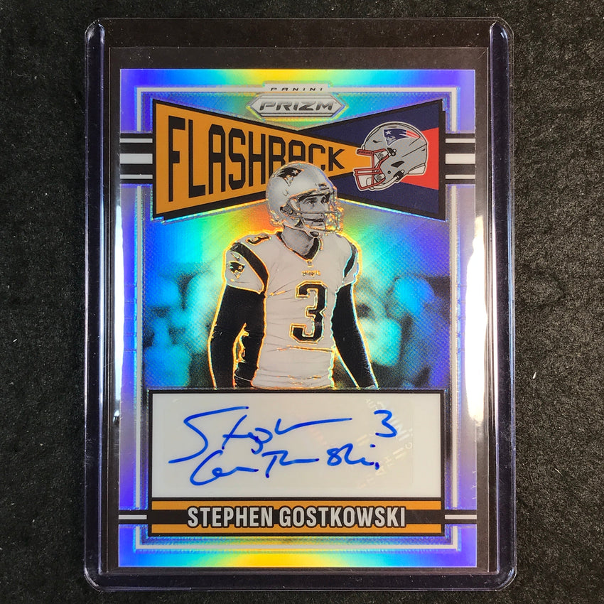 2025 Prizm Football STEPHEN GOSTKOWSKI Flashback Autographs Silver 70/149