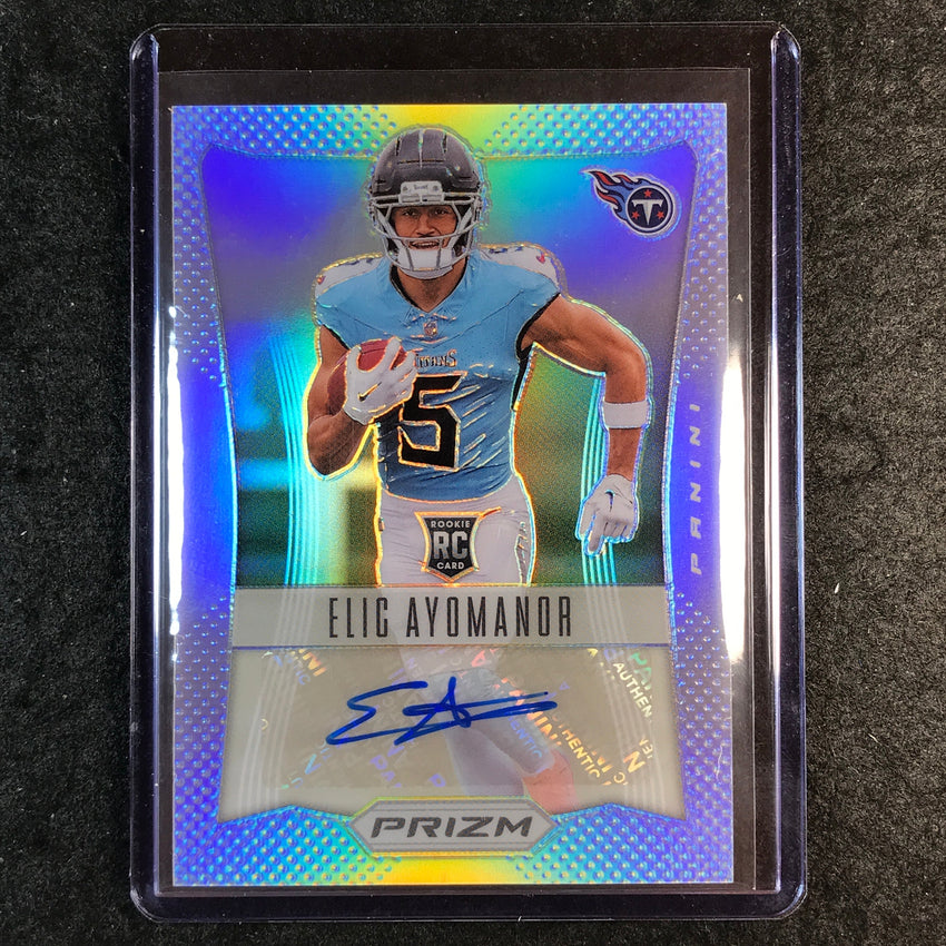 2025 Prizm Football ELIC AYOMANOR Retro 2012 Rookie Auto Silver 28/149