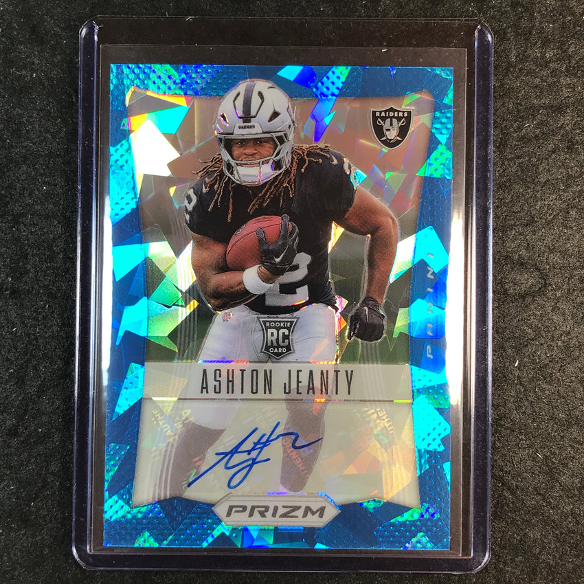 2025 Prizm Football ASHTON JEANTY Retro 2012 Rookie Auto Blue Ice 68/99