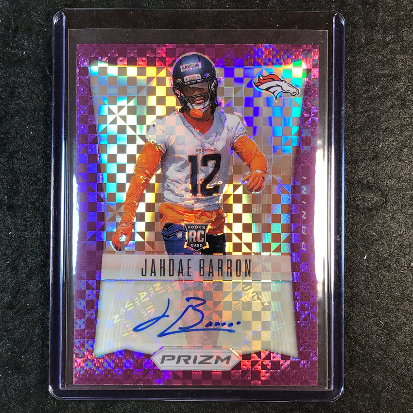 2025 Prizm Football JAHDAE BARRON Retro 2012 Rookie Auto Purple Power 23/49