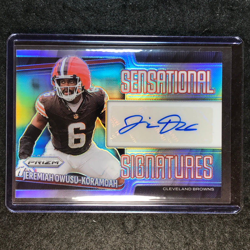 2025 Prizm Football JEREMIAH OWUSU KORAMOAH Sensational Signatures Auto 55/149