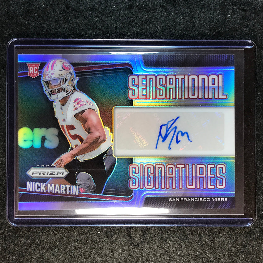 2025 Prizm Football NICK MARTIN Sensational Signatures Rookie Auto Silver 29/149