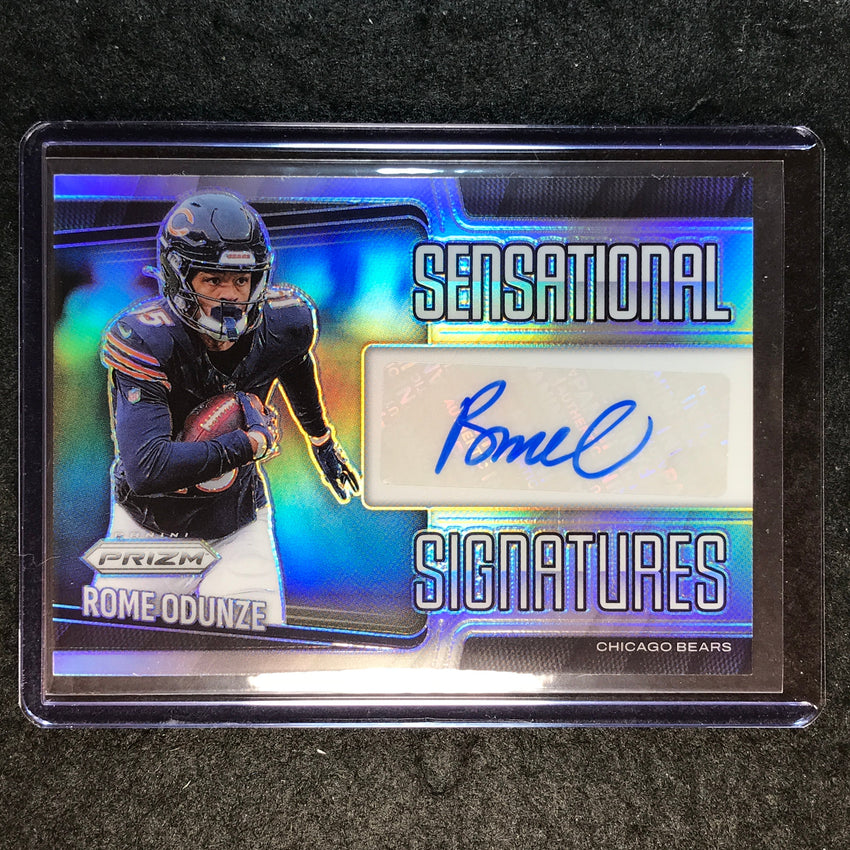 2025 Prizm Football ROME ODUNZE Sensational Signatures Auto Silver 30/149