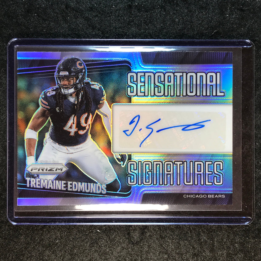 2025 Prizm Football TREMAINE EDMUNDS Sensational Signatures Auto Silver 20/149