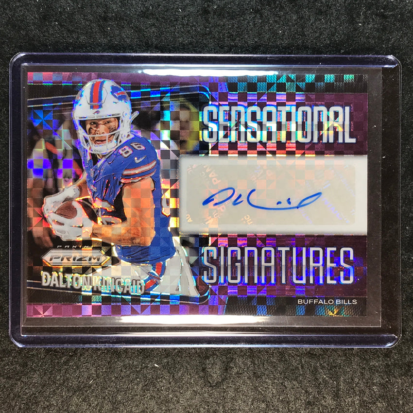 2025 Prizm Football DALTON KINCAID Sensational Signatures Auto Purple 40/49