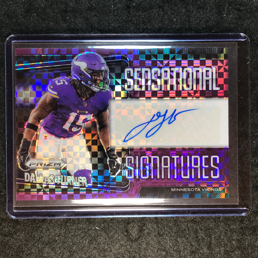 2025 Prizm Football DALLAS TURNER Sensational Signatures Auto Purple Power 2/49