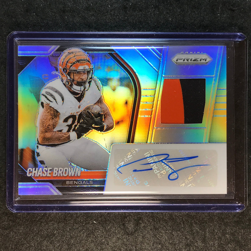 2025 Prizm Football CHASE BROWN Patch Autograph Silver 55/99