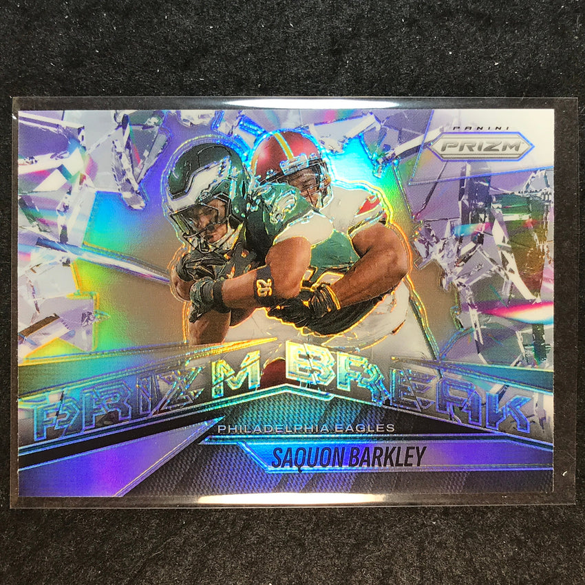 2025 Prizm Football SAQUON BARKLEY Prizm Break Silver #9