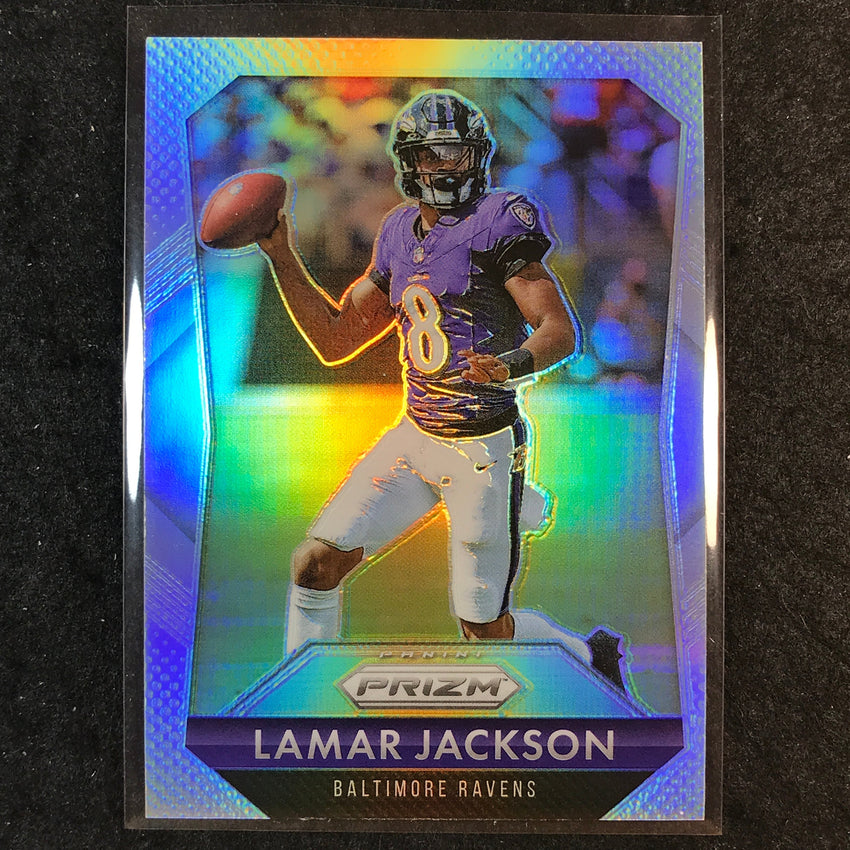 2025 Prizm Football LAMAR JACKSON Prizm Flashback Silver #1