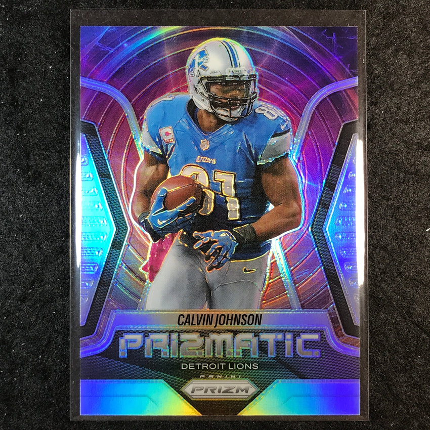 2025 Prizm Football CALVIN JOHNSON Prizmatic Silver #17