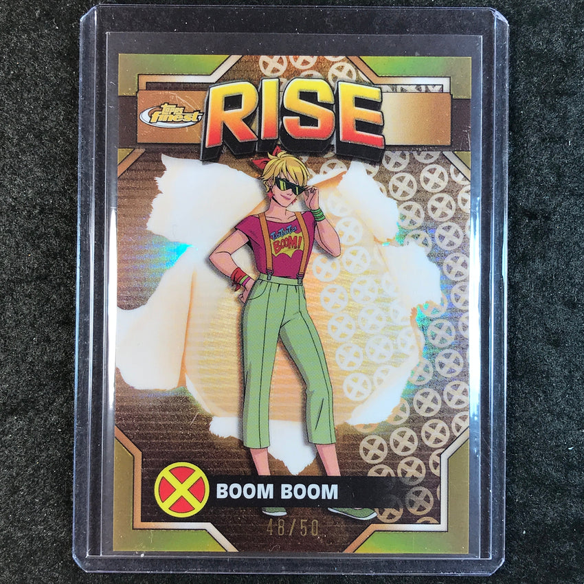 2025 Topps Finest X-Men '97 BOOM BOOM Rise Common Gold 48/50 #30