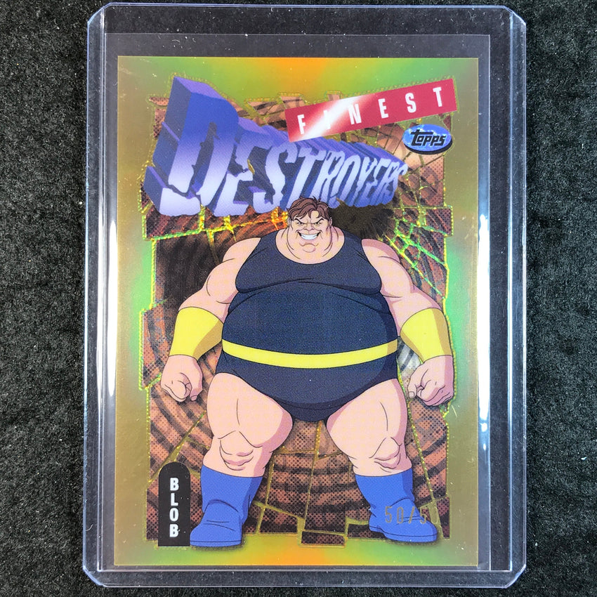 2025 Topps Finest X-Men '97 BLOB Destroyers Common Gold 50/50 #47