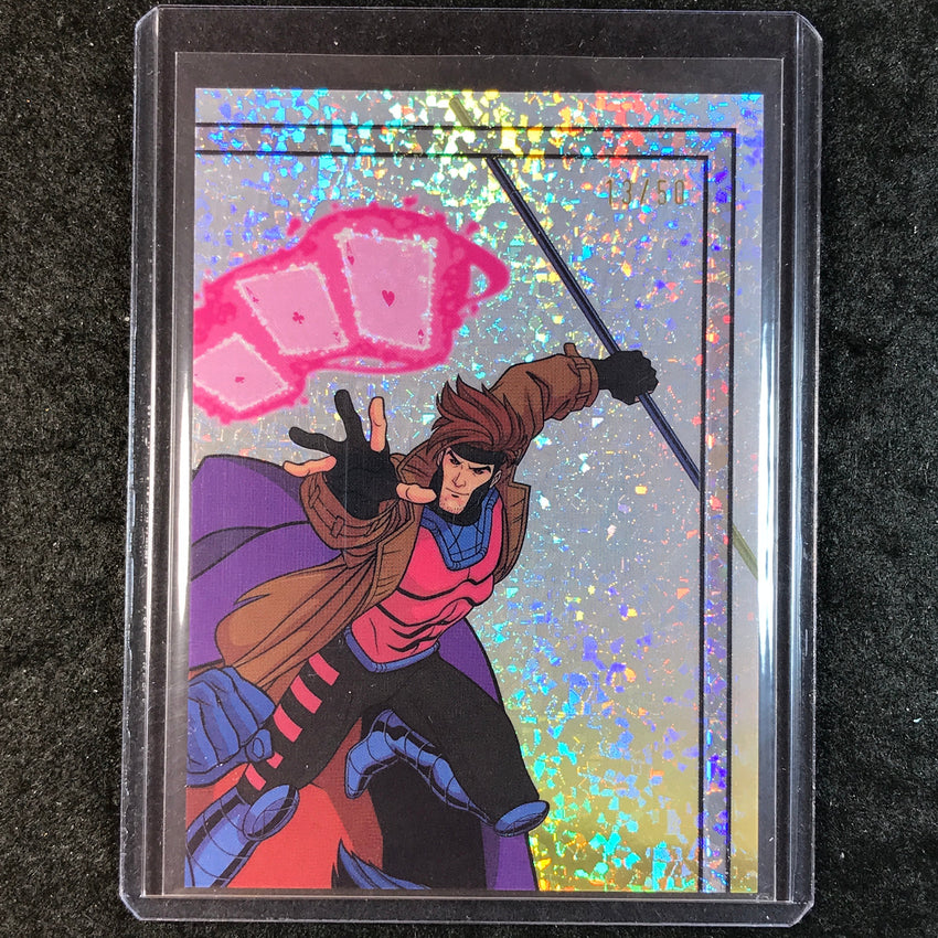 2025 Topps Finest X-Men '97 GAMBIT Da Nanana Naa SSP Speckle 13/50