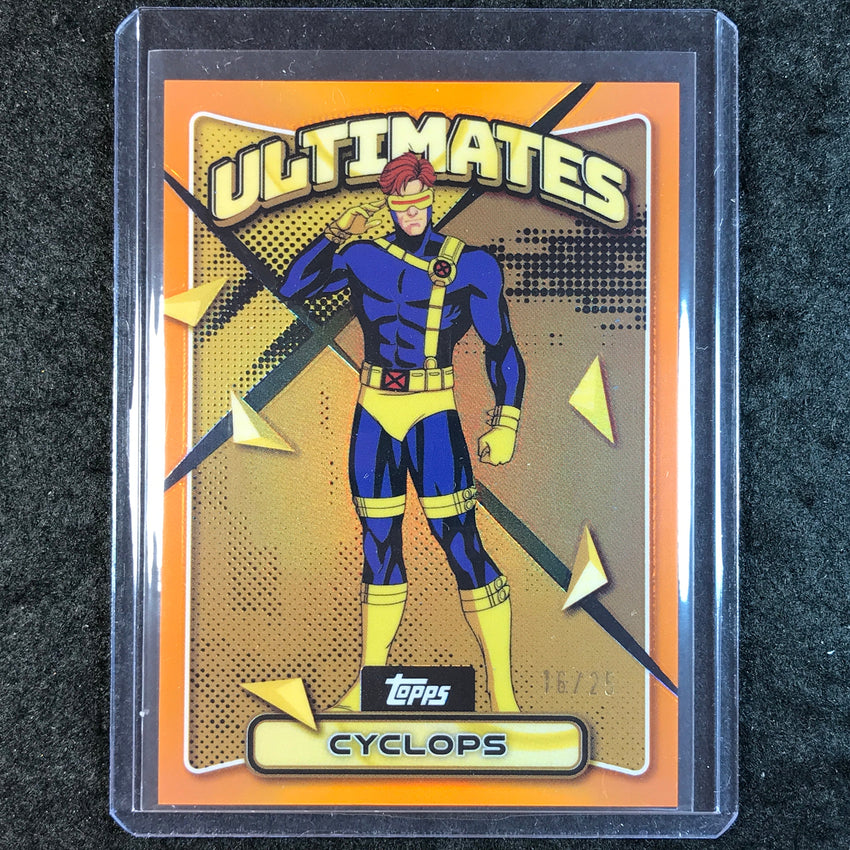 2025 Topps Finest X-Men '97 CYCLOPS Ultimates Rare Orange 16/25 #78
