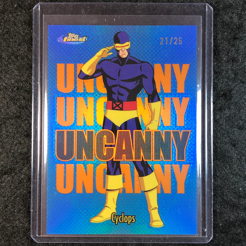 2025 Topps Finest X-Men '97 CYCLOPS Uncanny Short Print Orange 21/25 #95