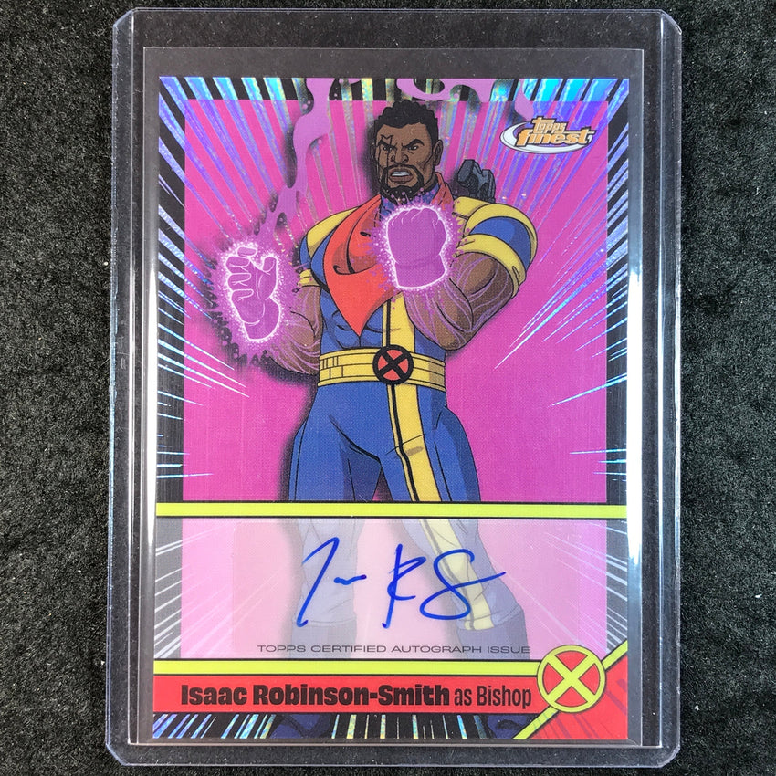 2025 Topps Finest X-Men '97 ISAAC ROBINSON-SMITH BISHOP Voice Actor Auto #IR