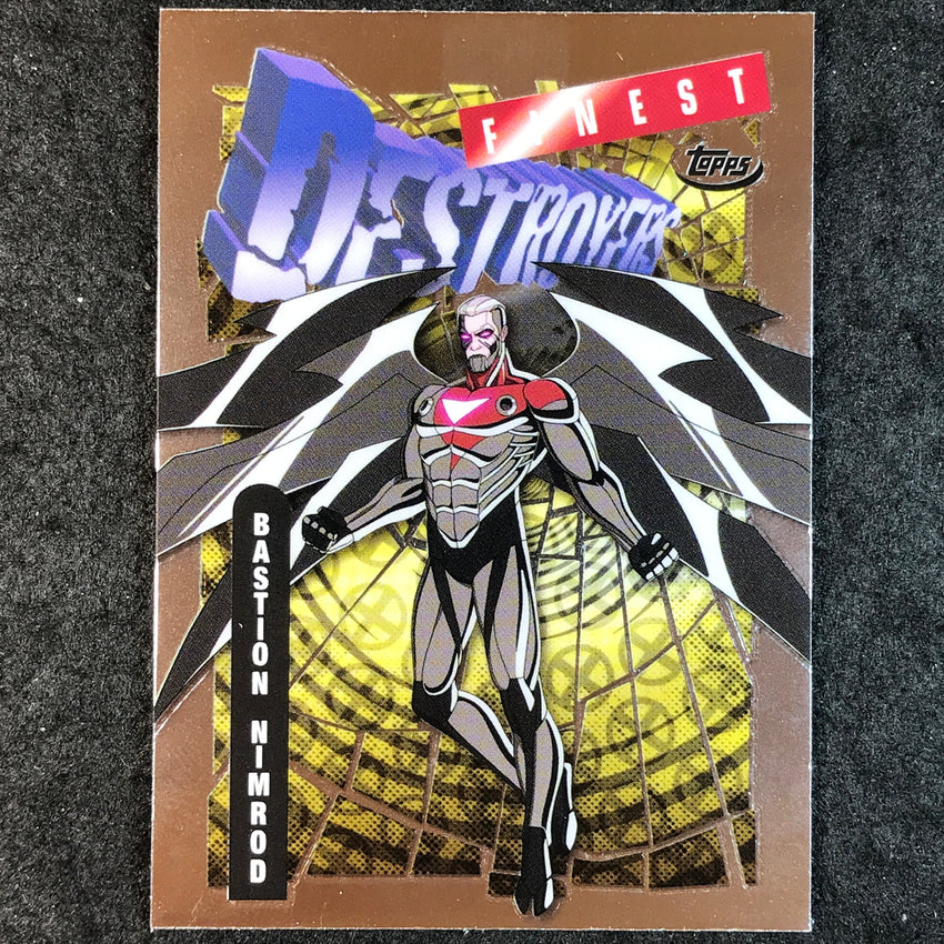 2025 Topps Finest X-Men '97 BASTION NIMROD Base Destroyers Rare Gold #90