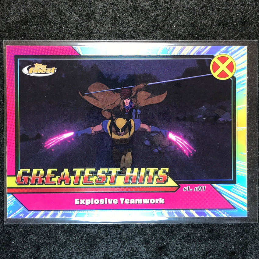 2025 Topps Finest X-Men '97 EXPLOSIVE TEAMWORK Greatest Hits #3