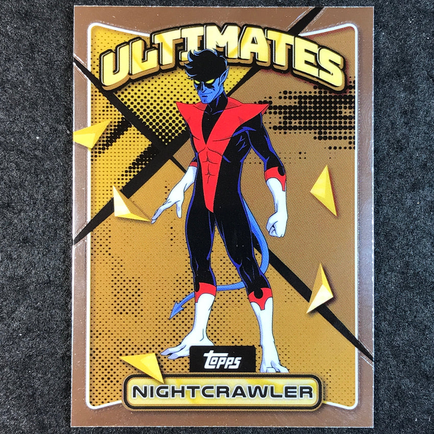 2025 Topps Finest X-Men '97 NIGHTCRAWLER Base Ultimates Rare Gold #77
