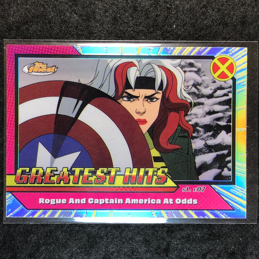 2025 Topps Finest X-Men '97 ROGUE AND CAPTAIN AMERICA AT ODDS Greatest Hits #12