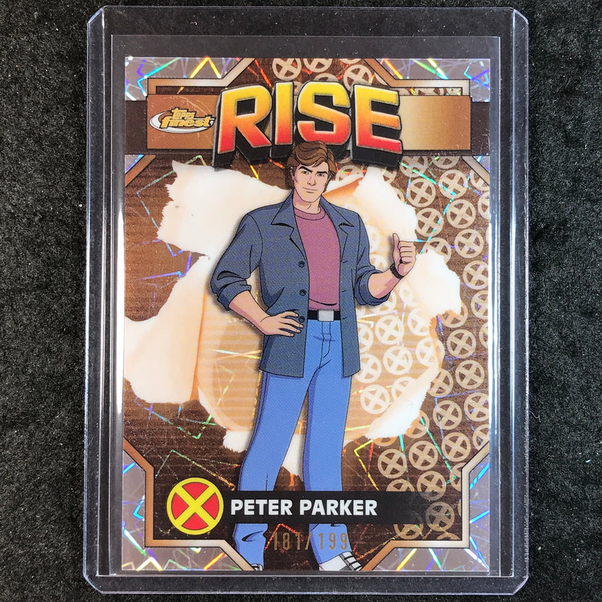 2025 Topps Finest X-Men '97 PETER PARKER Rise Common Laser 181/199 #19