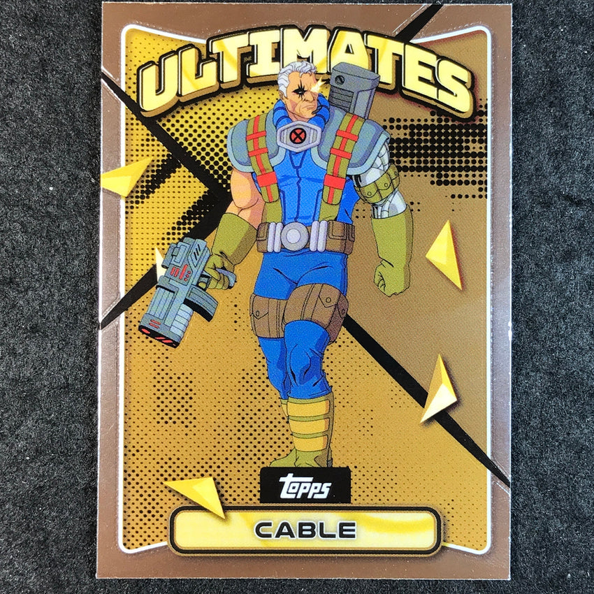 2025 Topps Finest X-Men '97 CABLE Base Ultimates Rare Gold #80
