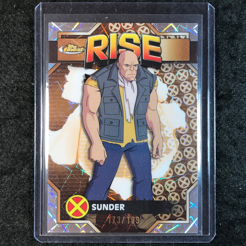 2025 Topps Finest X-Men '97 SUNDER Rise Common Laser 173/199 #29