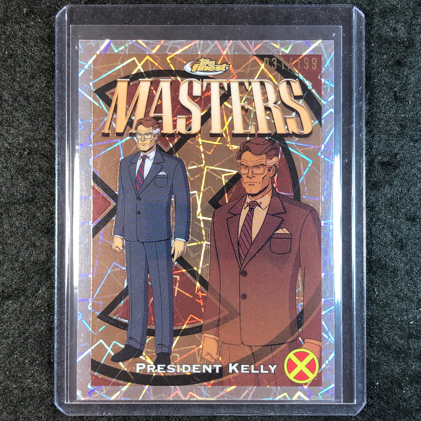 2025 Topps Finest X-Men '97 PRESIDENT KELLY Masters Common Laser 31/199 #38