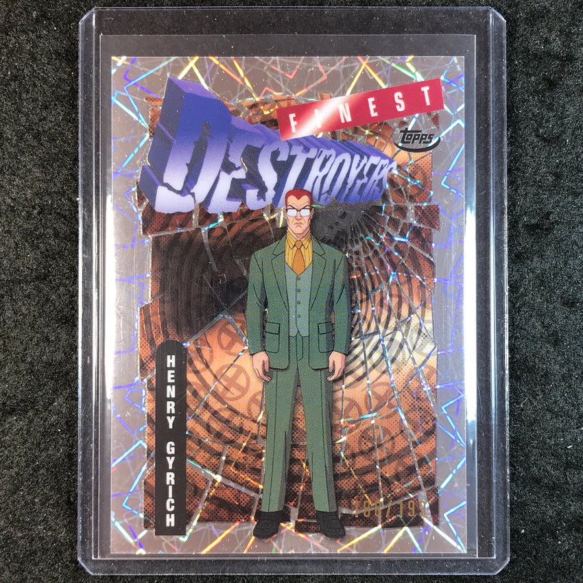 2025 Topps Finest X-Men '97 HENRY GYRICH Destroyers Common Laser 188/199 #46
