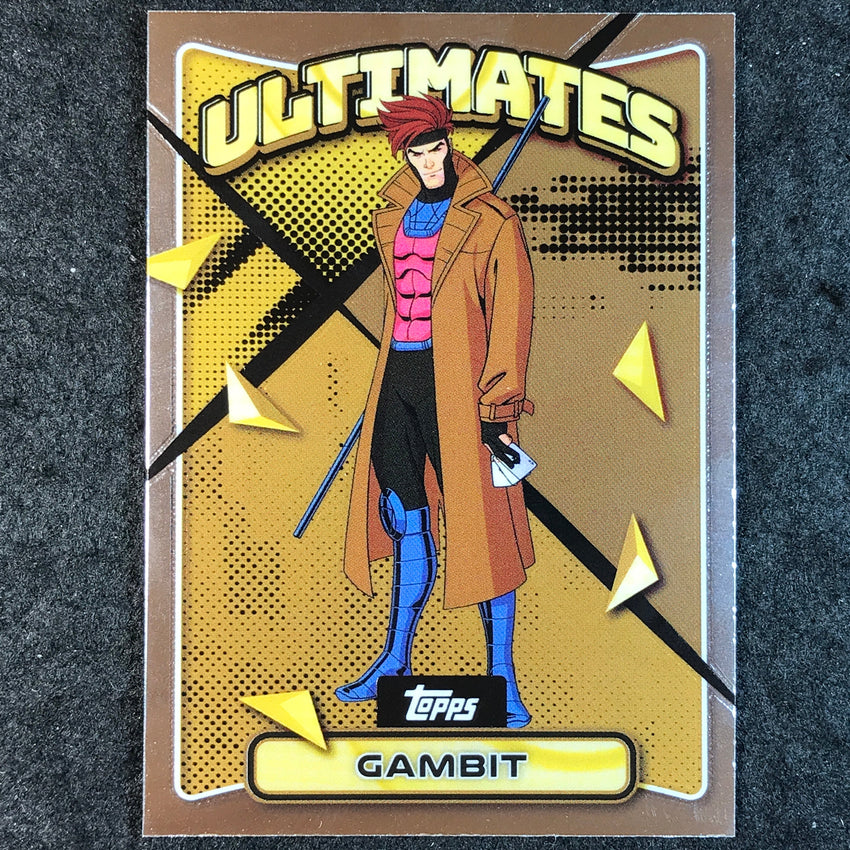 2025 Topps Finest X-Men '97 GAMBIT Base Ultimates Rare Gold #81