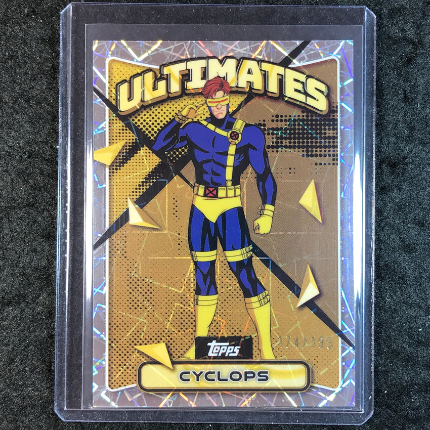 2025 Topps Finest X-Men '97 CYCLOPS Ultimates Rare Laser 174/199 #78