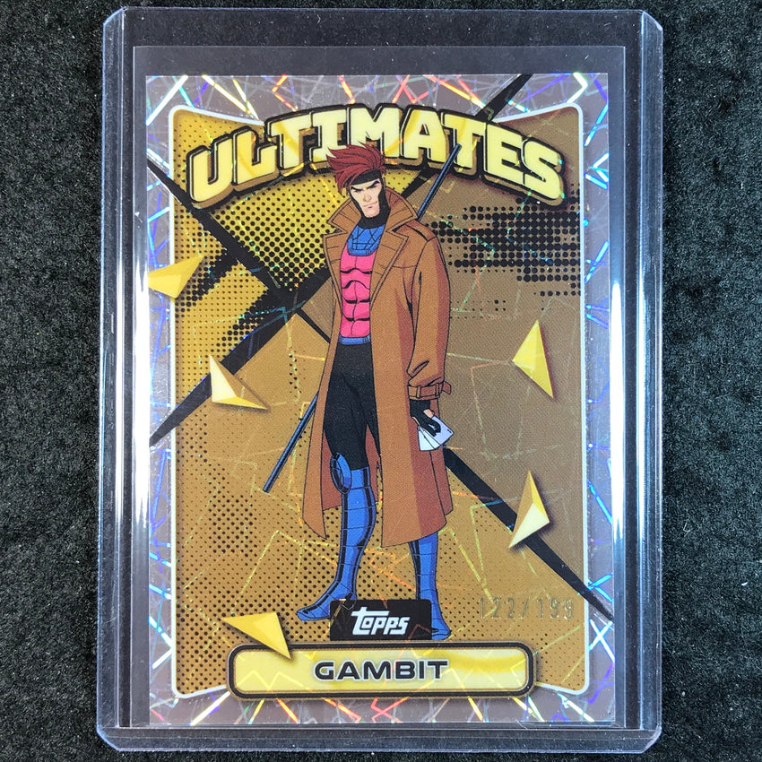 2025 Topps Finest X-Men '97 GAMBIT Ultimates Rare Laser 122/199 #81