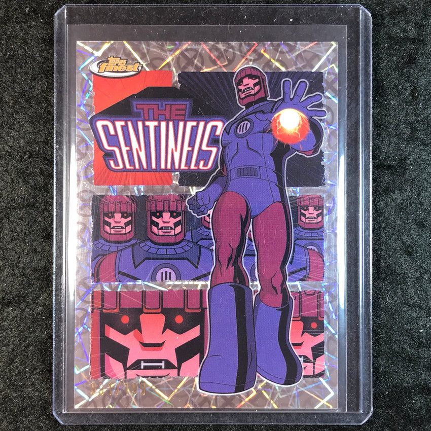 2025 Topps Finest X-Men '97 THE SENTINELS Remember It Laser 91/199 #10