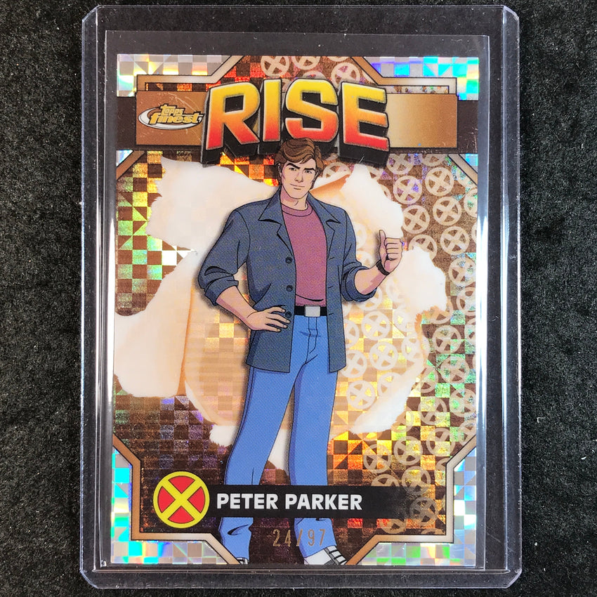 2025 Topps Finest X-Men '97 PETER PARKER Rise Common X-Fractor 24/97 #19