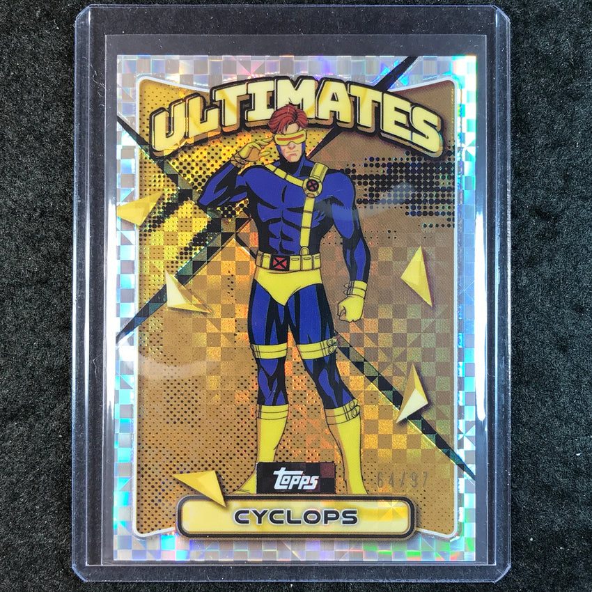 2025 Topps Finest X-Men '97 CYCLOPS Ultimates Rare X-Fractor 64/97 #78