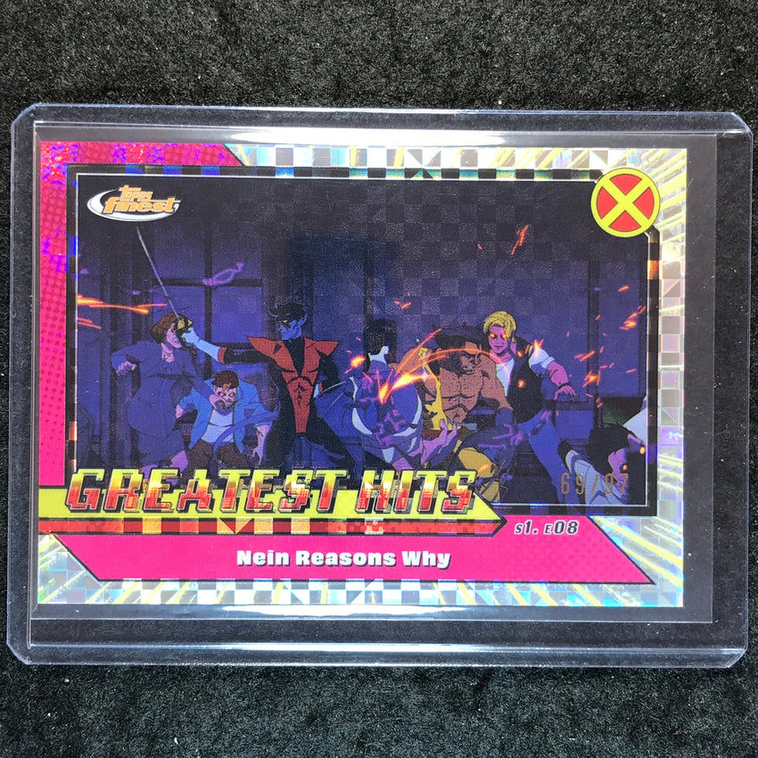 2025 Topps Finest X-Men '97 NEIN REASONS WHY Greatest Hits X-Fractor 69/97 #15