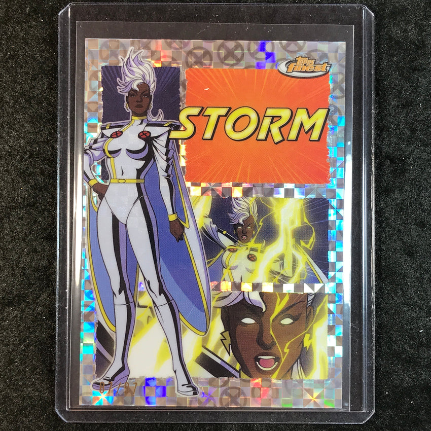 2025 Topps Finest X-Men '97 STORM Remember It X-Fractor 87/97 #3