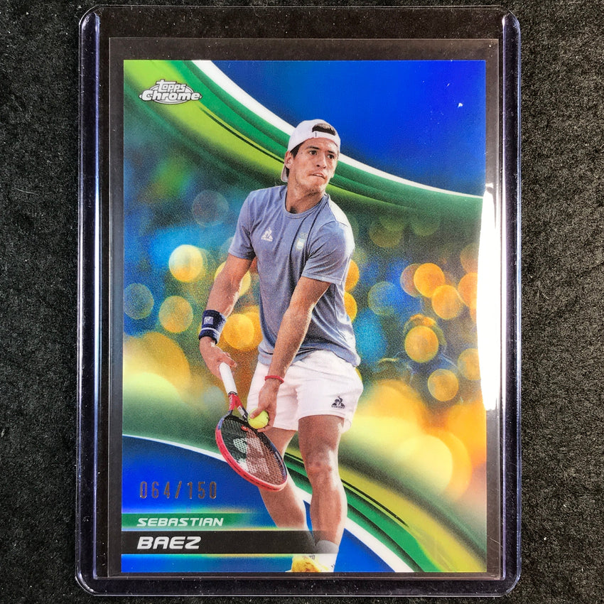 2025 Topps Chrome Tennis SEBASTIAN BAEZ Blue /150 #40