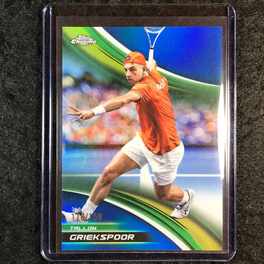 2025 Topps Chrome Tennis TALLON GRIEKSPOOR Blue /150 #52
