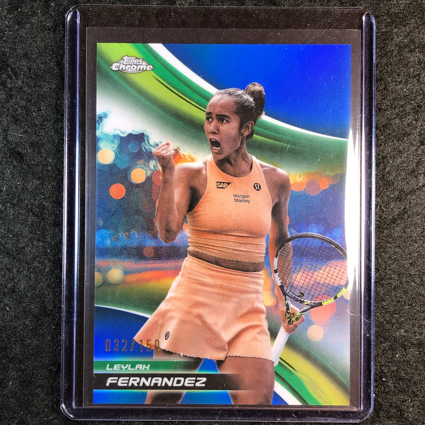 2025 Topps Chrome Tennis LEYLAH FERNANDEZ Blue /150 #53
