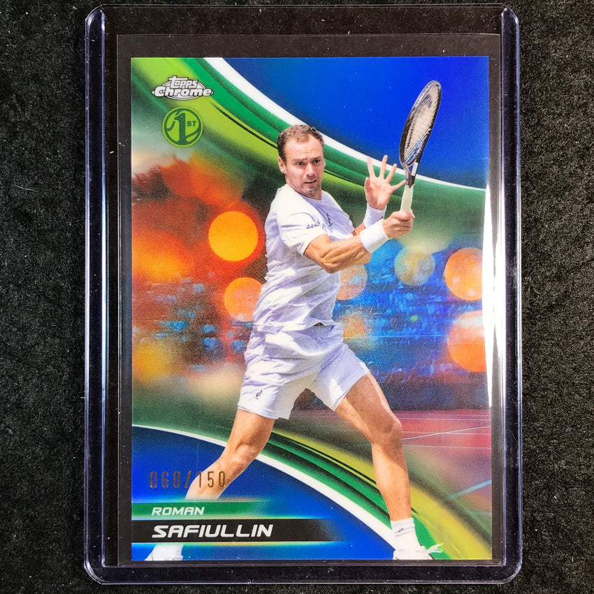 2025 Topps Chrome Tennis ROMAN SAFIULLIN 1st Blue /150 #83