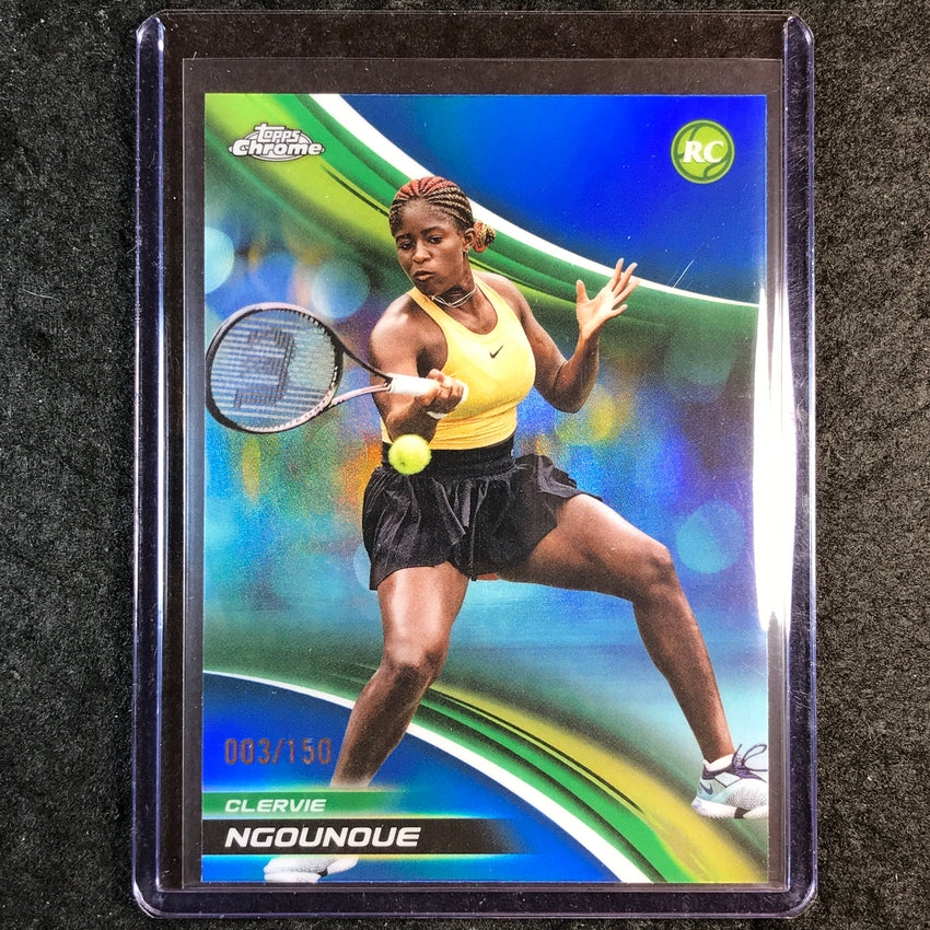 2025 Topps Chrome Tennis CLERVIE NGOUNOUE Rookie Blue /150 #98