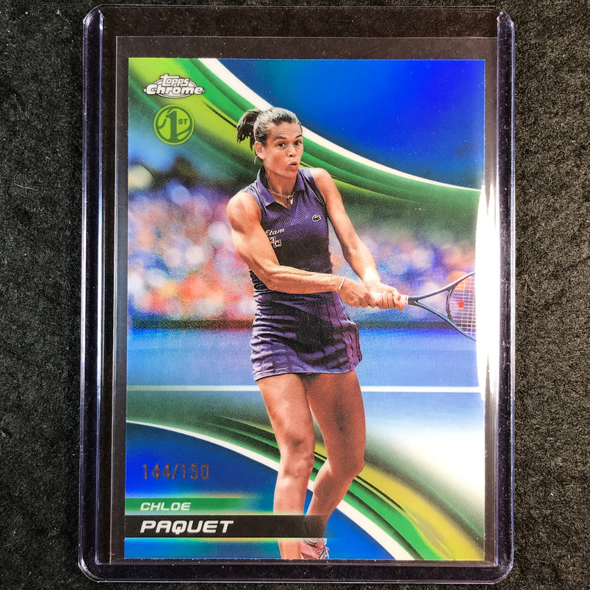 2025 Topps Chrome Tennis CHLOE PAQUET 1st Blue /150 #130