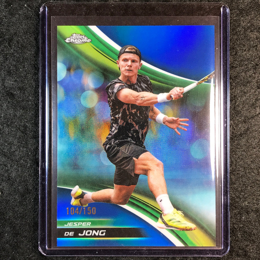 2025 Topps Chrome Tennis JESPER DE JONG Blue /150 #137