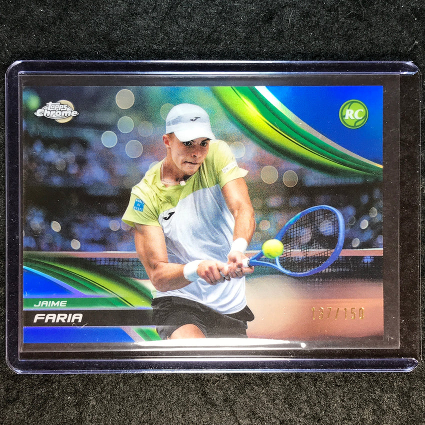 2025 Topps Chrome Tennis JAIME FARIA Rookie Blue /150 #167