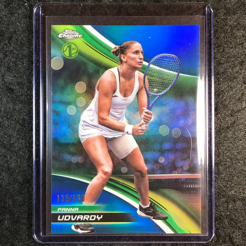 2025 Topps Chrome Tennis PANNA UDVARDY 1st Blue /150 #178