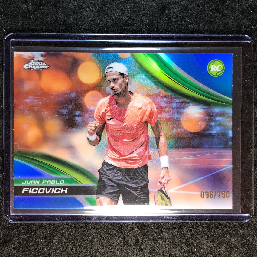 2025 Topps Chrome Tennis JUAN PABLO FICOVICH Rookie Blue /150 #194