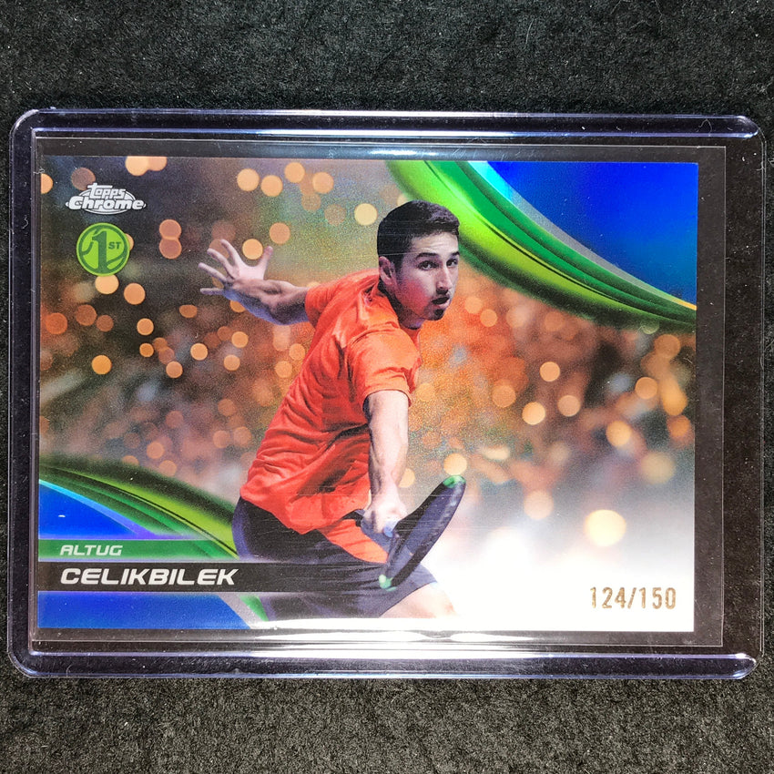 2025 Topps Chrome Tennis ALTUG CELIKBILEK 1st Blue /150 #213