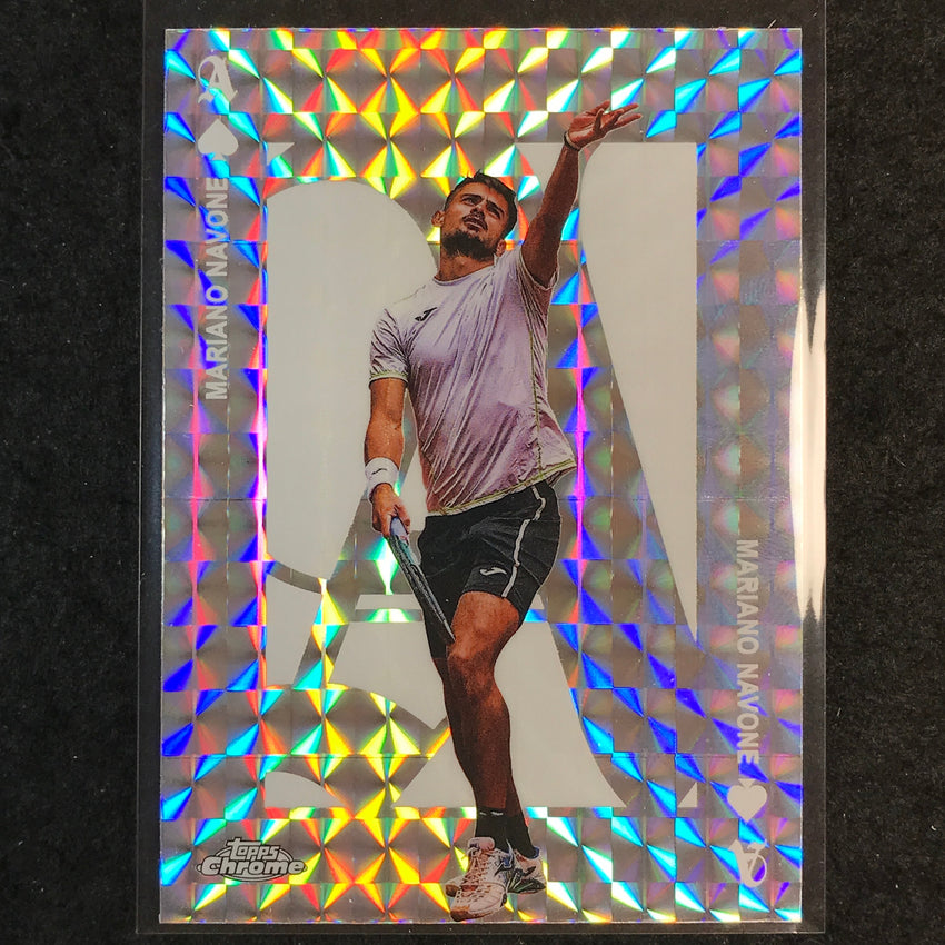 2025 Topps Chrome Tennis MARIANO NAVONE Aces Geometric #9