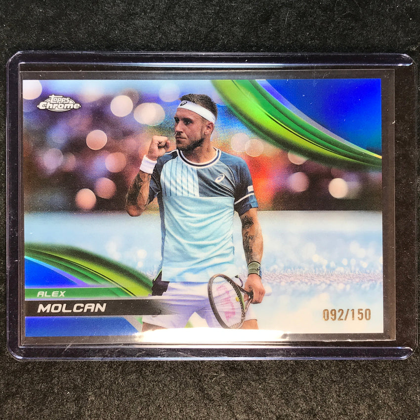 2025 Topps Chrome Tennis ALEX MOLCAN Blue /150 #221